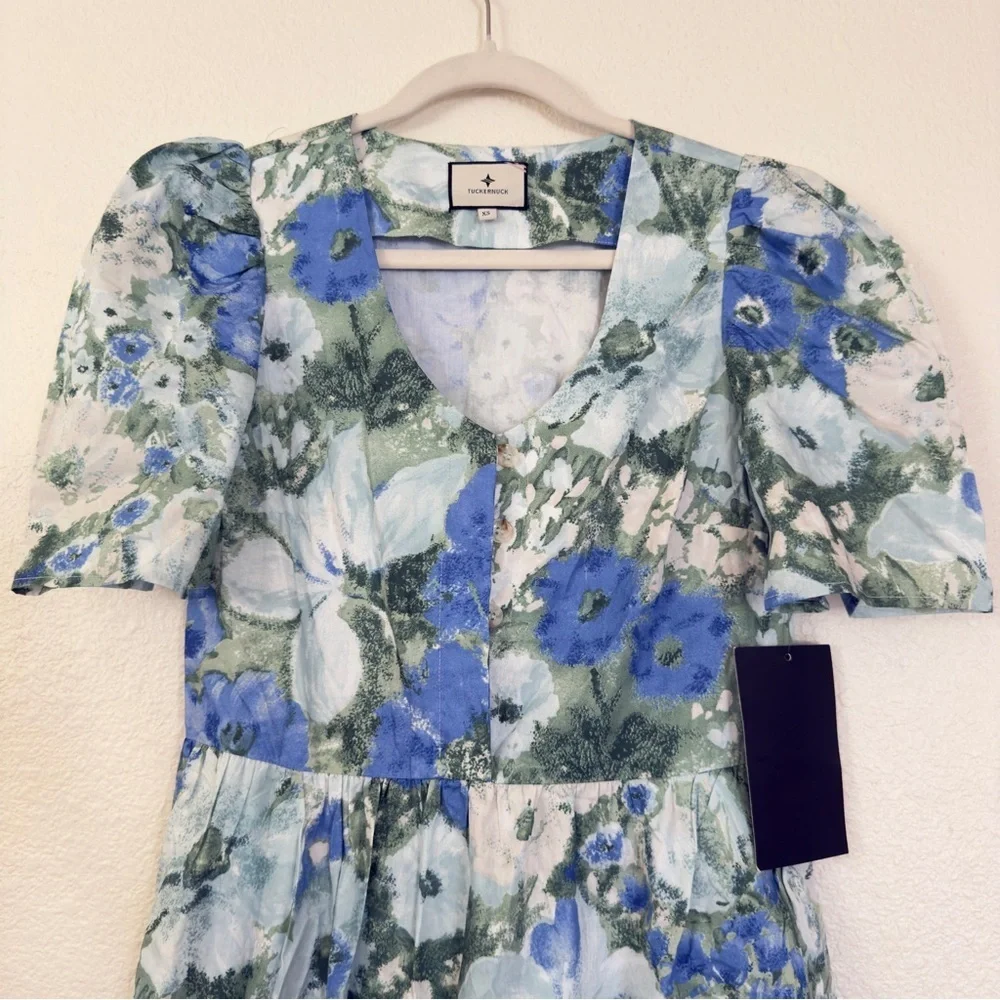 Tuckernuck Jardin de Fleurs Violetta Floral Midi Maxi Dress - Picture 4 of 11
